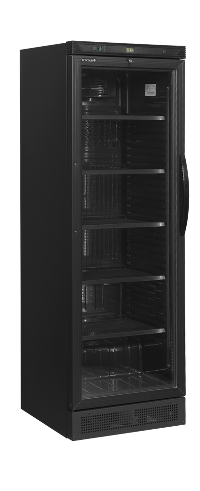 TEFCOLD CEV425 BLACK L/H Glass Door Merchandiser