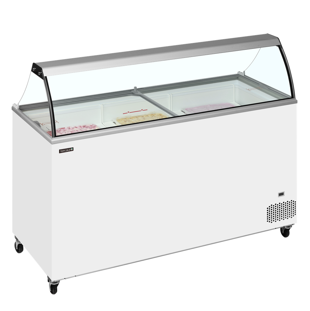 TEFCOLD IC501SC + CANOPY Scoop Ice Cream Display w/Baskets - Image 2