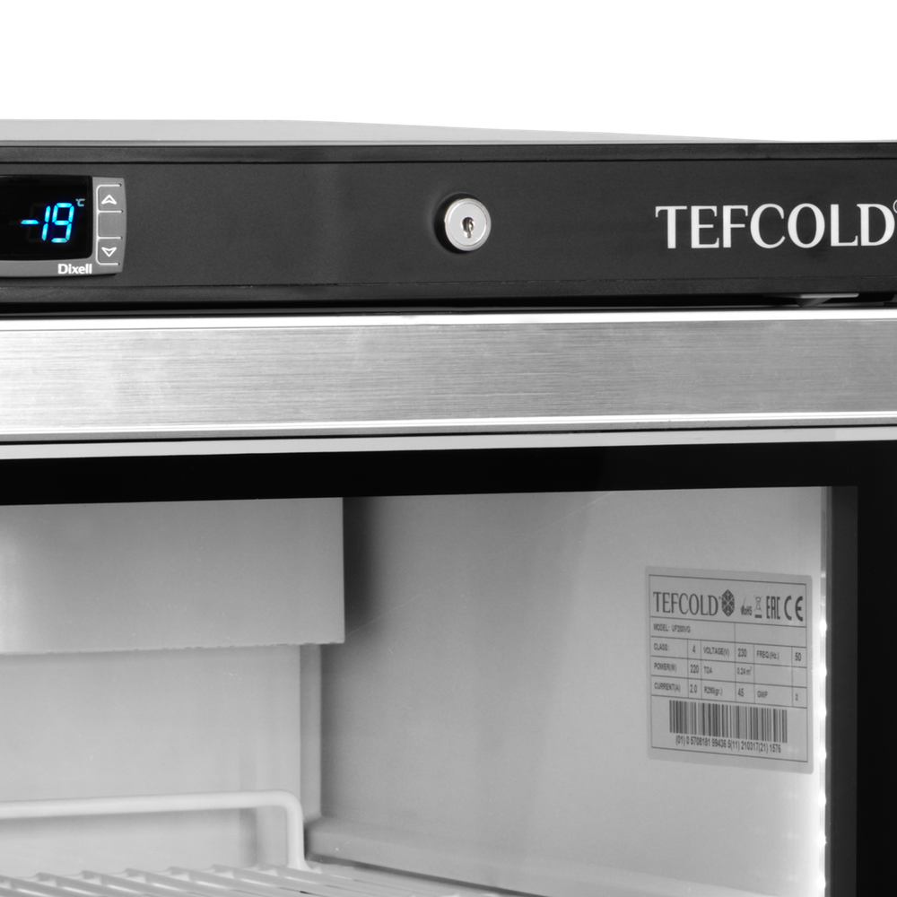 TEFCOLD UF200VSG Glass Door Display Freezer - Image 4