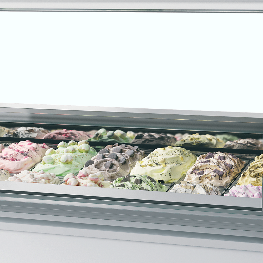 ISA MILLENNIUM LX12 Ventilated Scoop Ice Cream Display - Image 2