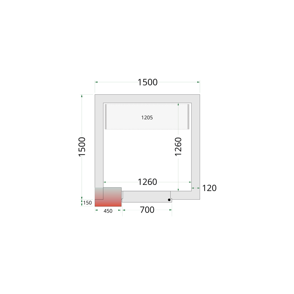 TEFCOLD Shelf Rack System Kit CRNF1515
