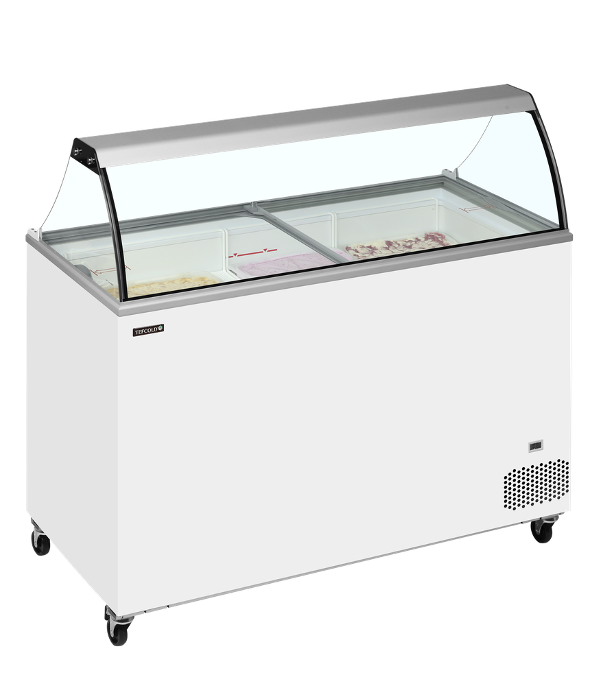 TEFCOLD IC401SC + CANOPY Scoop Ice Cream Display w/Baskets - Image 2