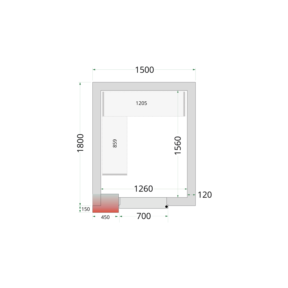 TEFCOLD CRNF1518 Shelf Kit CRNF1518