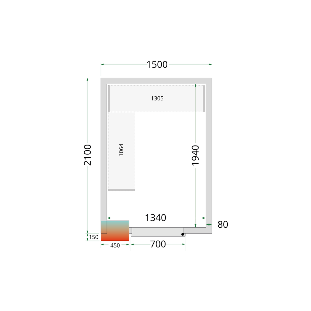TEFCOLD CRPF1521 Shelf Kit CRPF1521