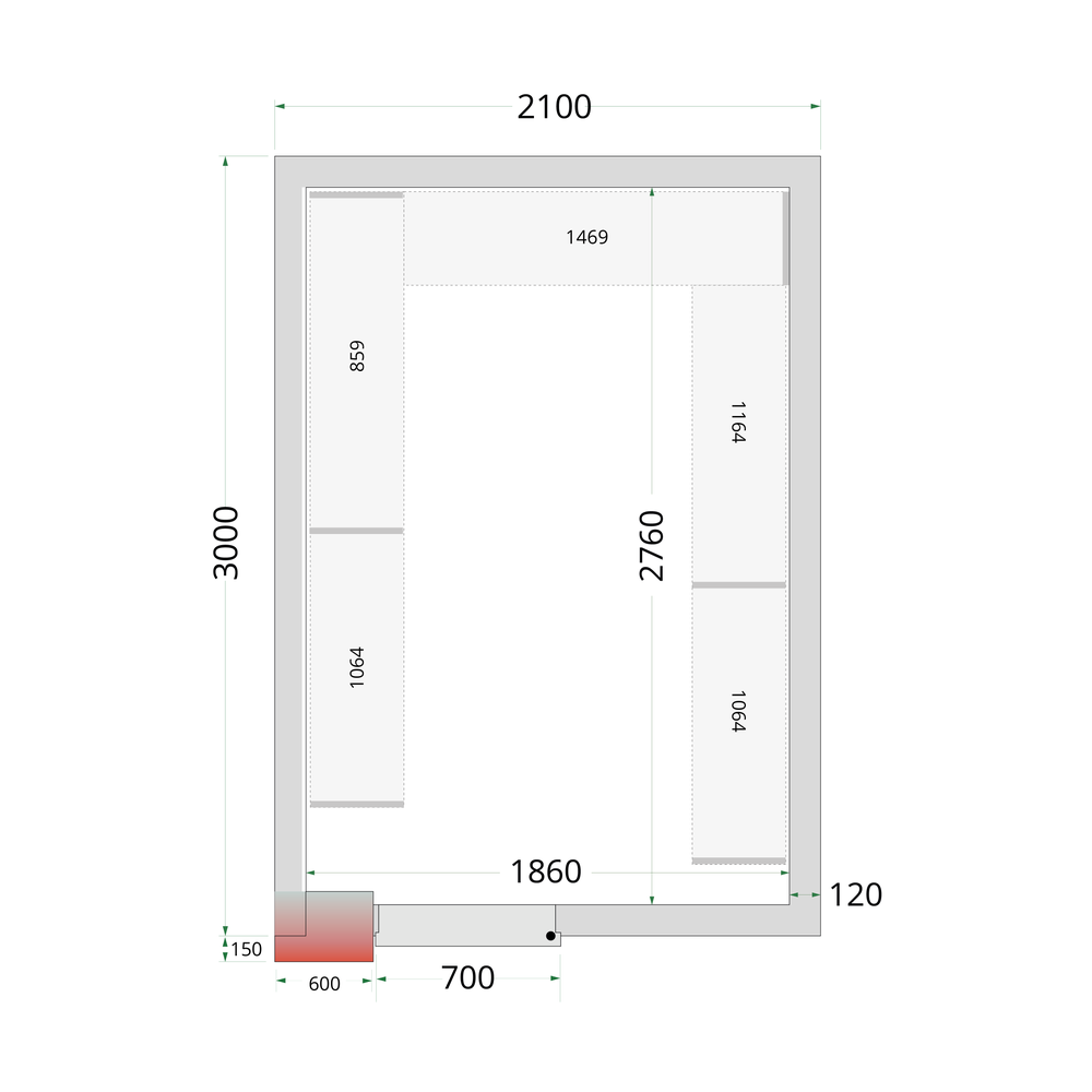 TEFCOLD CRNF2130 Shelf Kit CRNF2130
